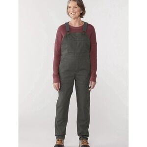 REI Co-op Trailsmith Overalls Womens Size 8 Gray Utility Workwear Double Knee
